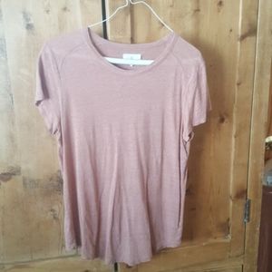 Lou and Grey linen t-shirt Dusty pink size small